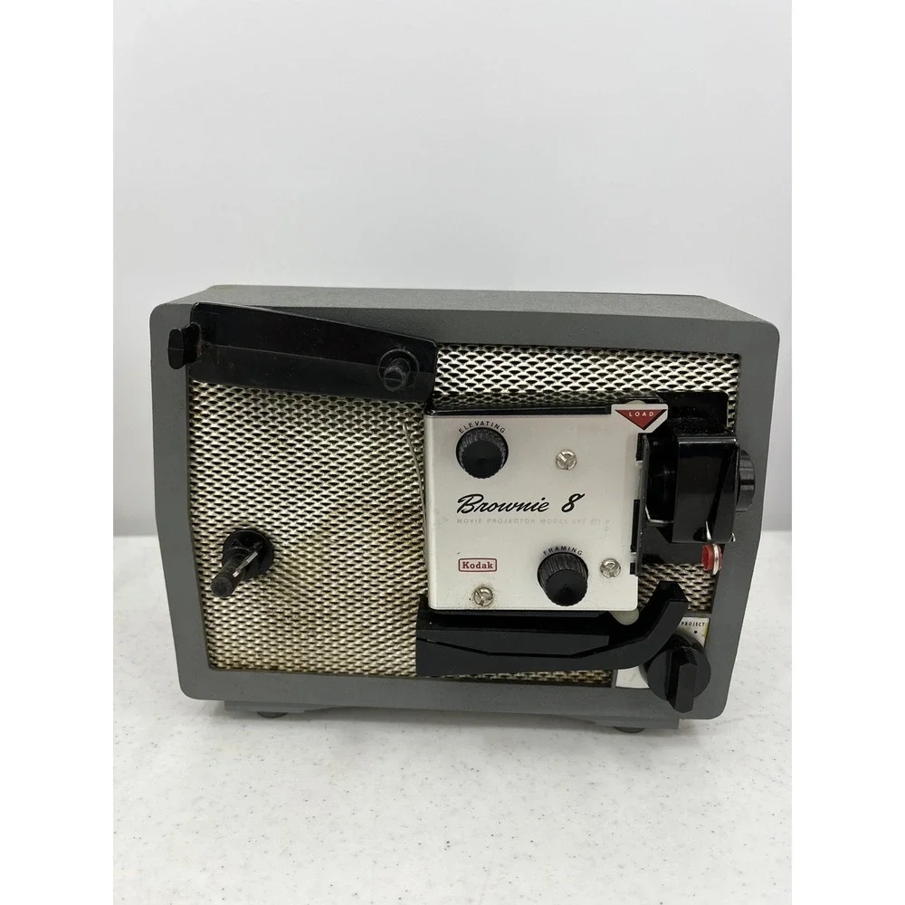 Vintage Kodak Brownie 8mm Projector With Carrying Case UNTESTED - Parts Repair